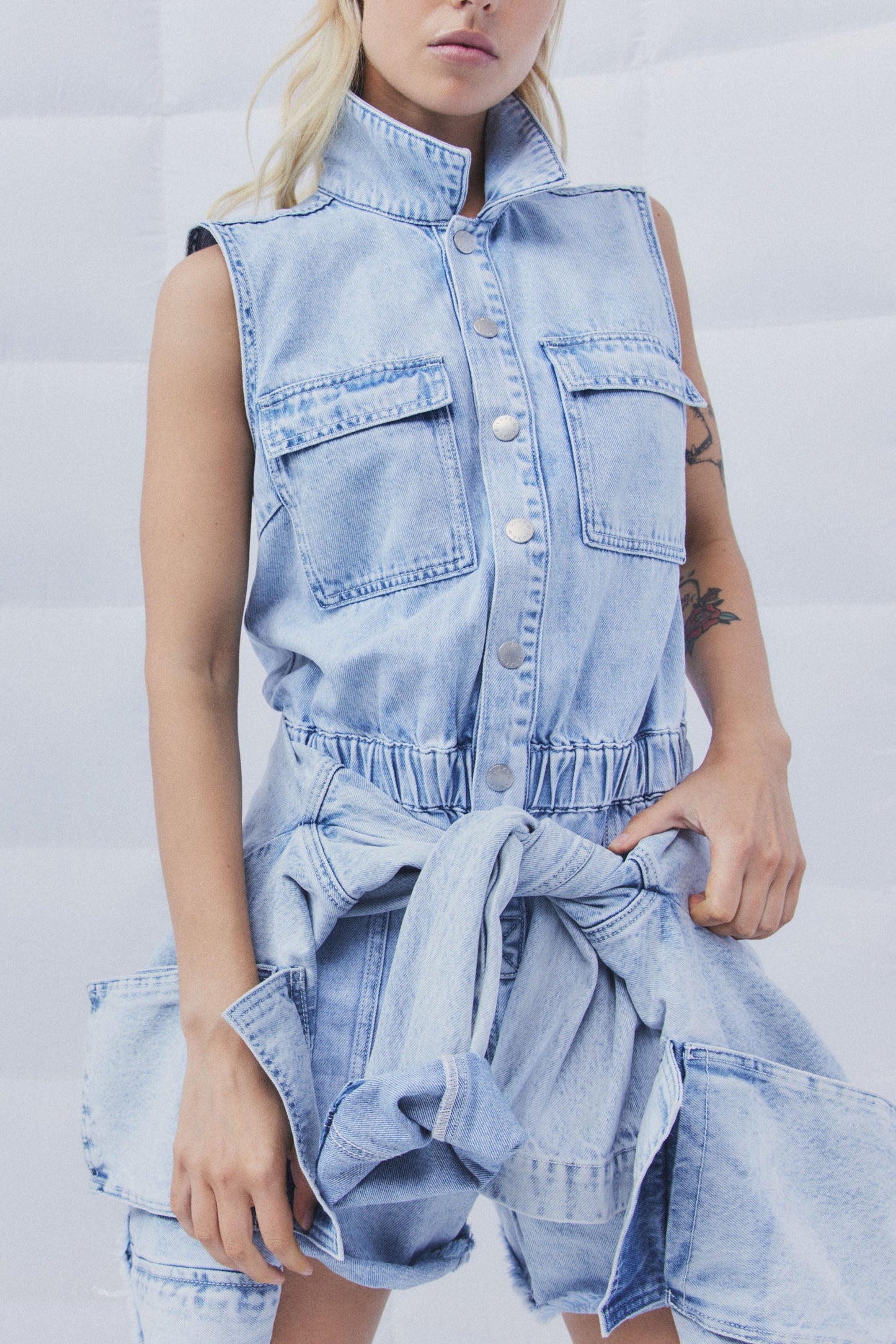 D-Luxe Denim Romper