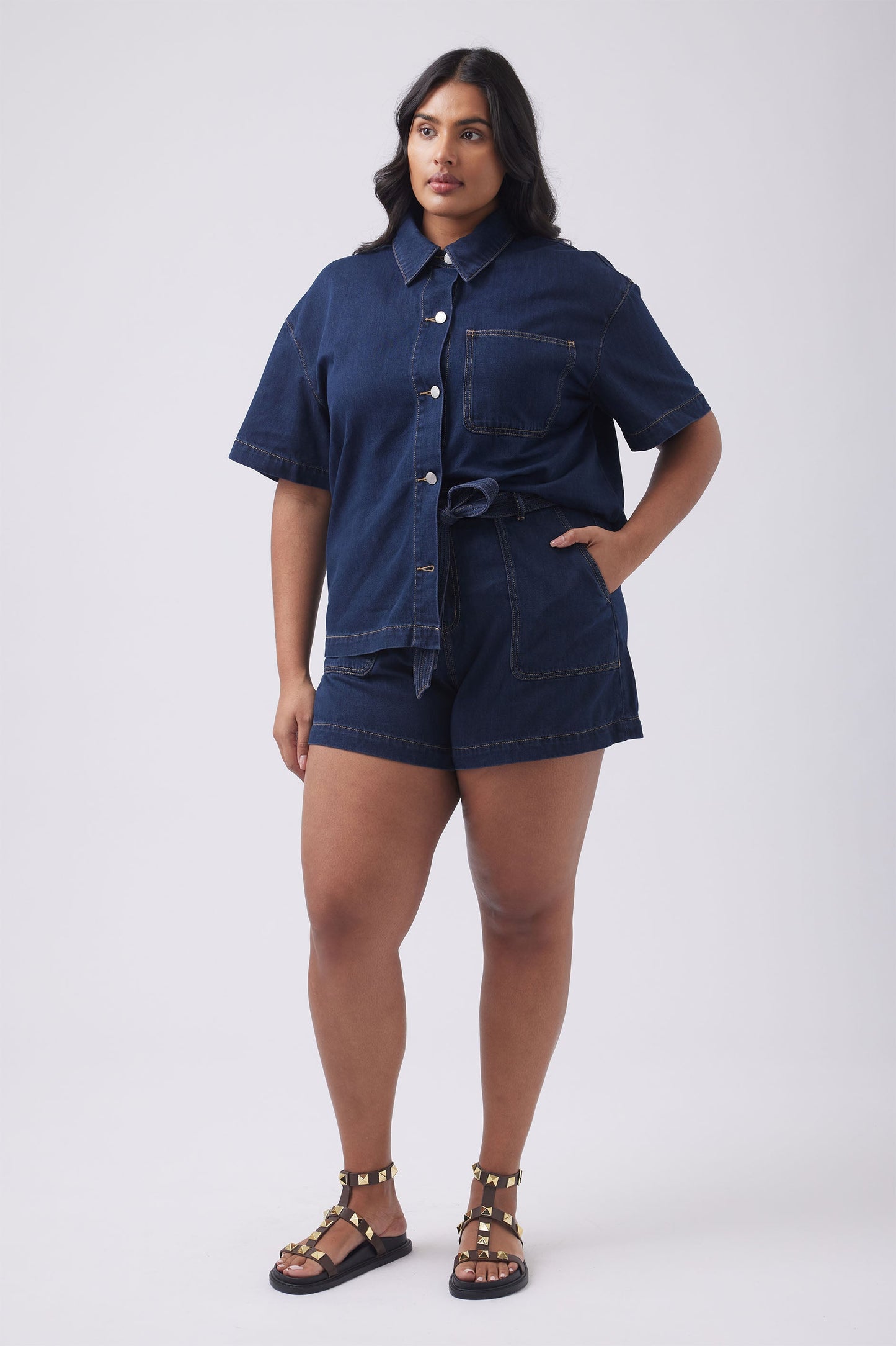 Lexi Waist Tie Denim Short