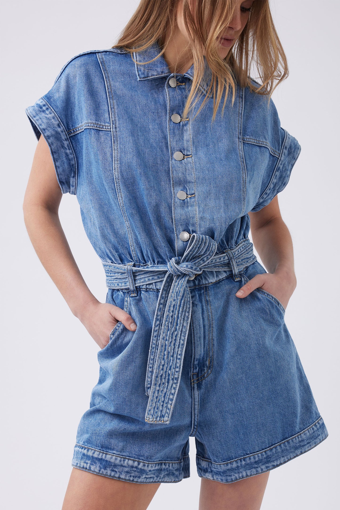 Krissy Denim Romper