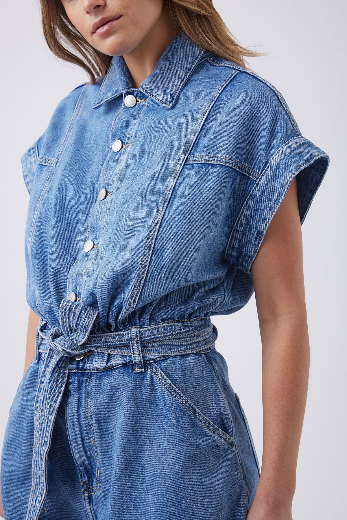 Krissy Denim Romper