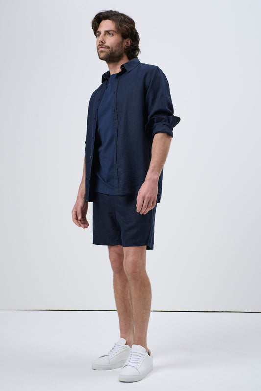 Men's Linen Long Sleeve Shirt