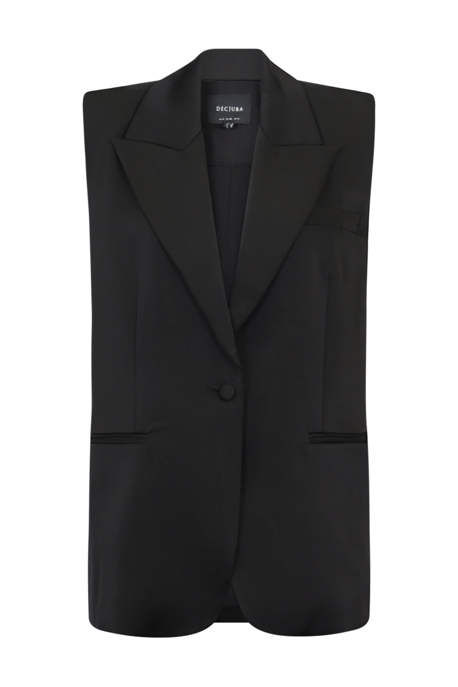Lucia Satin Oversized Vest