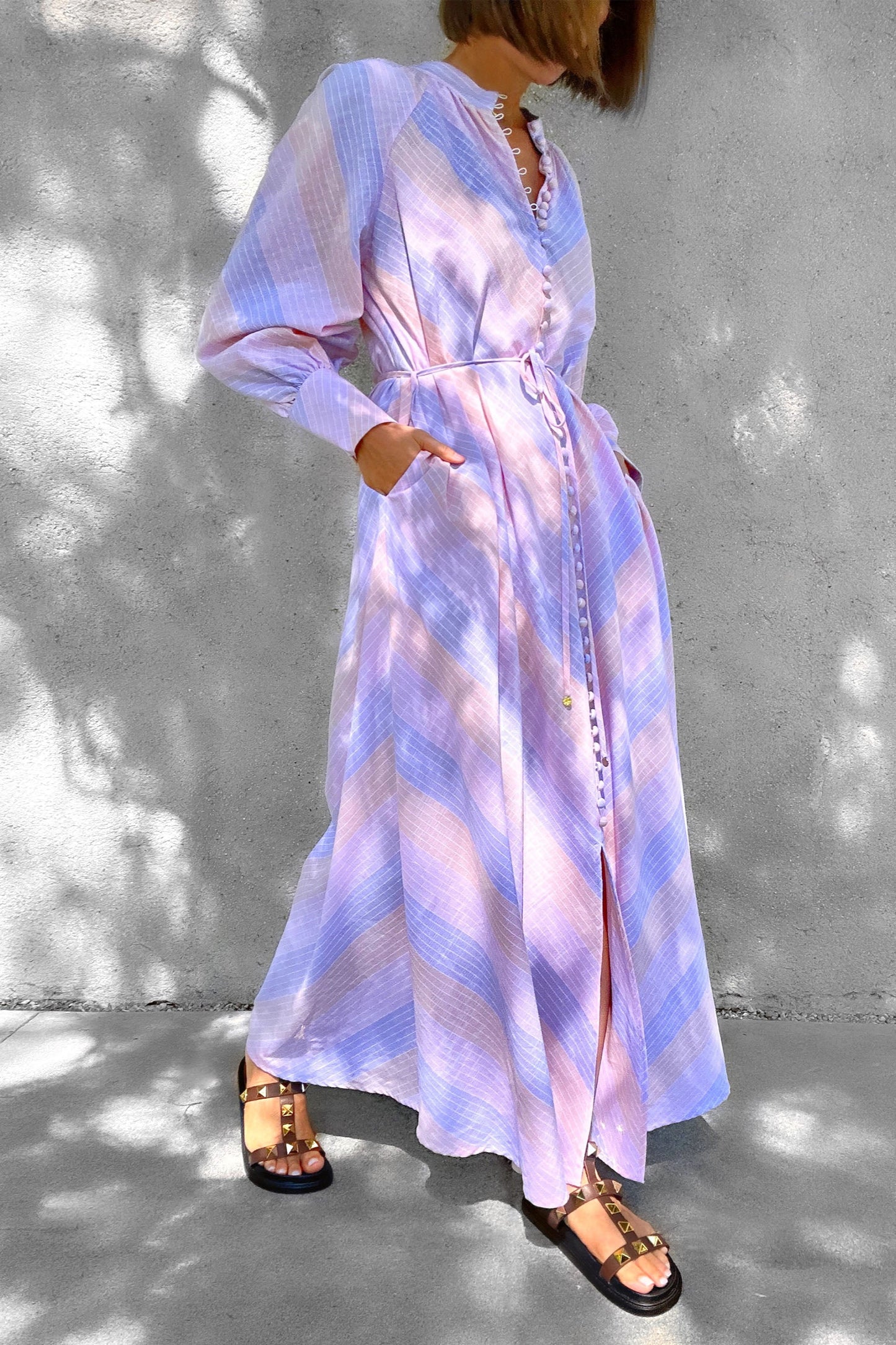Clementine Maxi Shirt Dress