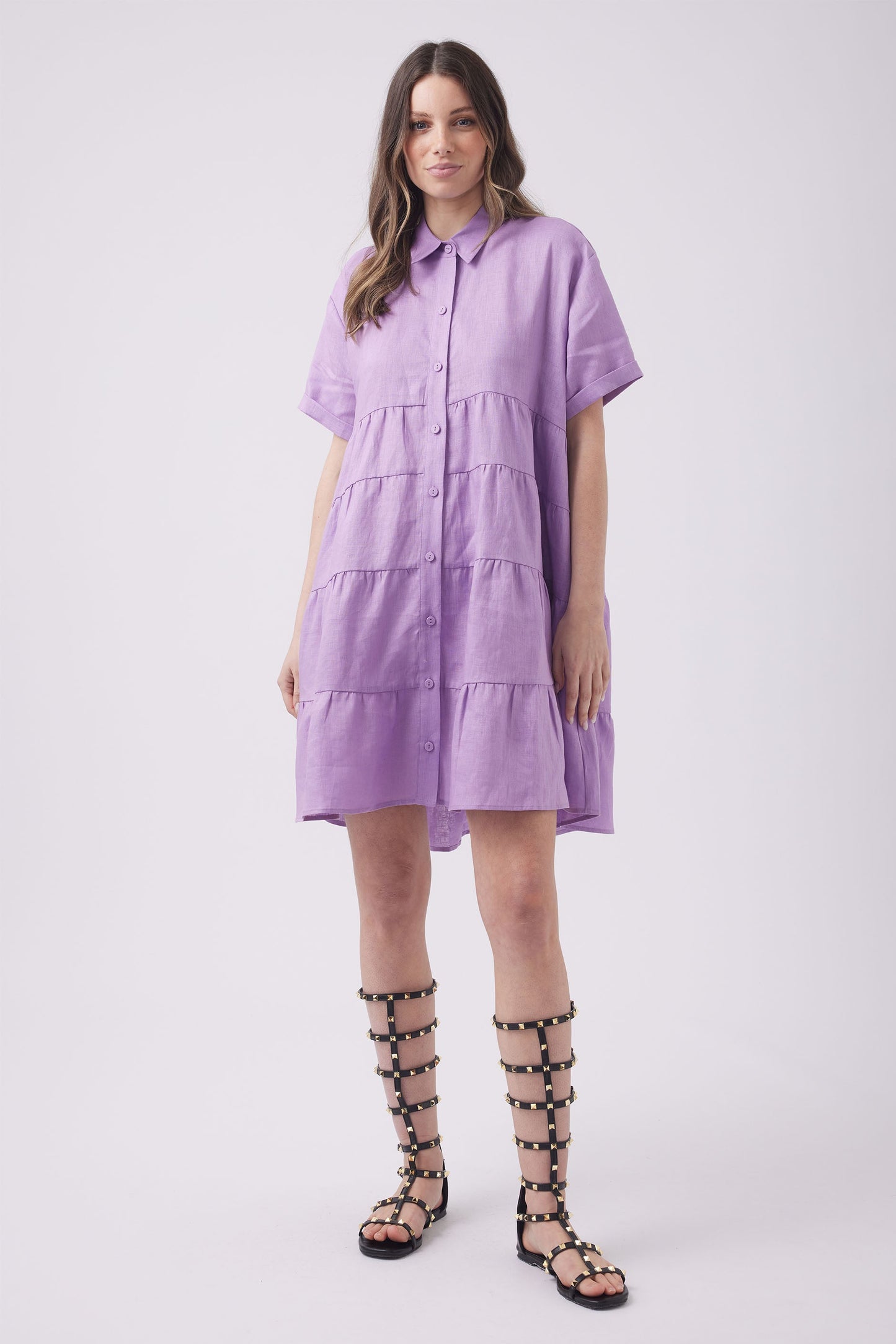 Anisa Mini Shirt Dress
