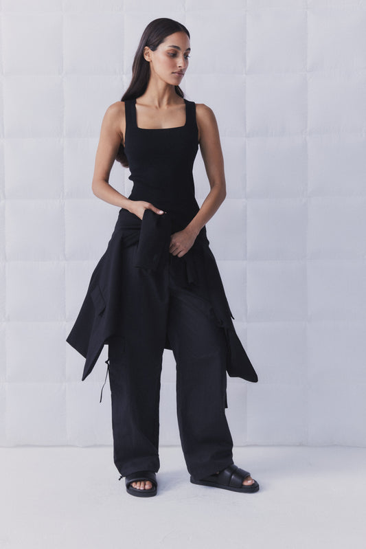 D-Luxe Square Neck Knit Tank