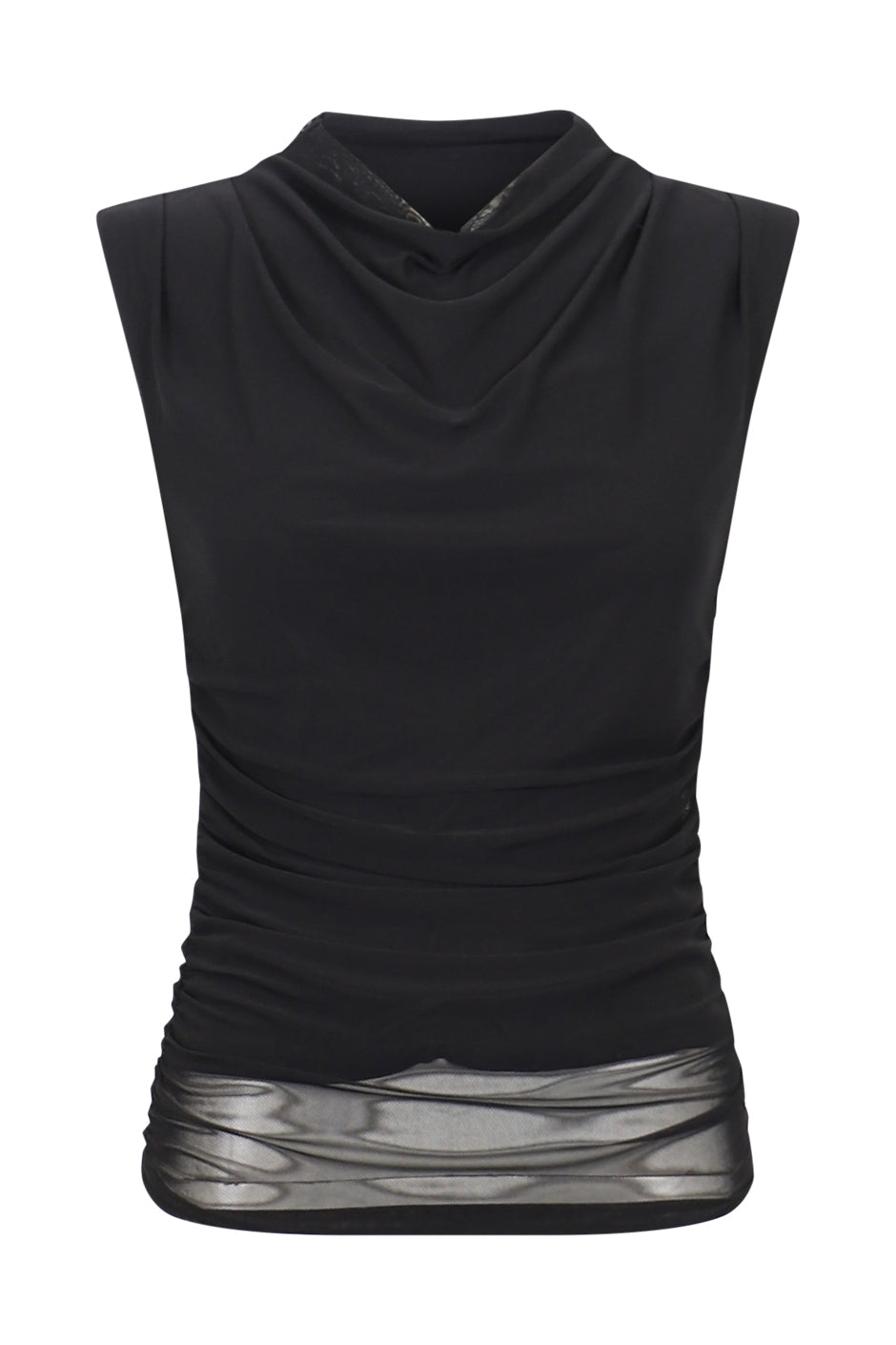 Brydie Mesh Ruched Top