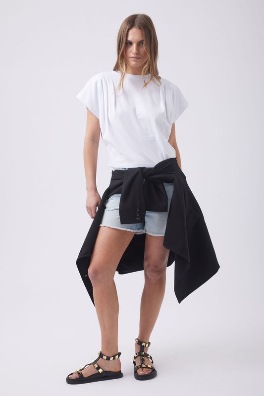 Amelia Pleat Detail Tee