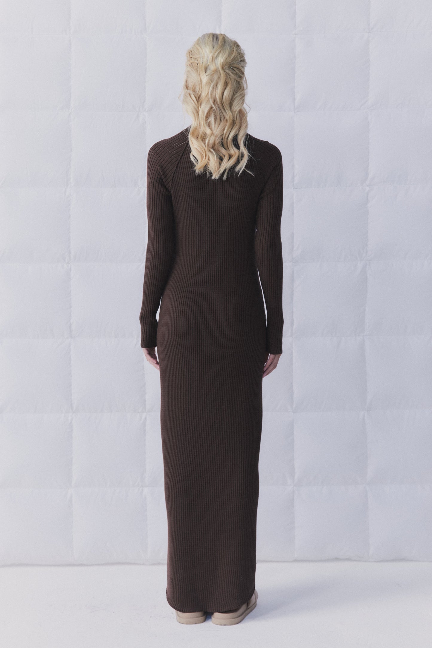 D-Luxe Curved Hem Midi Dress