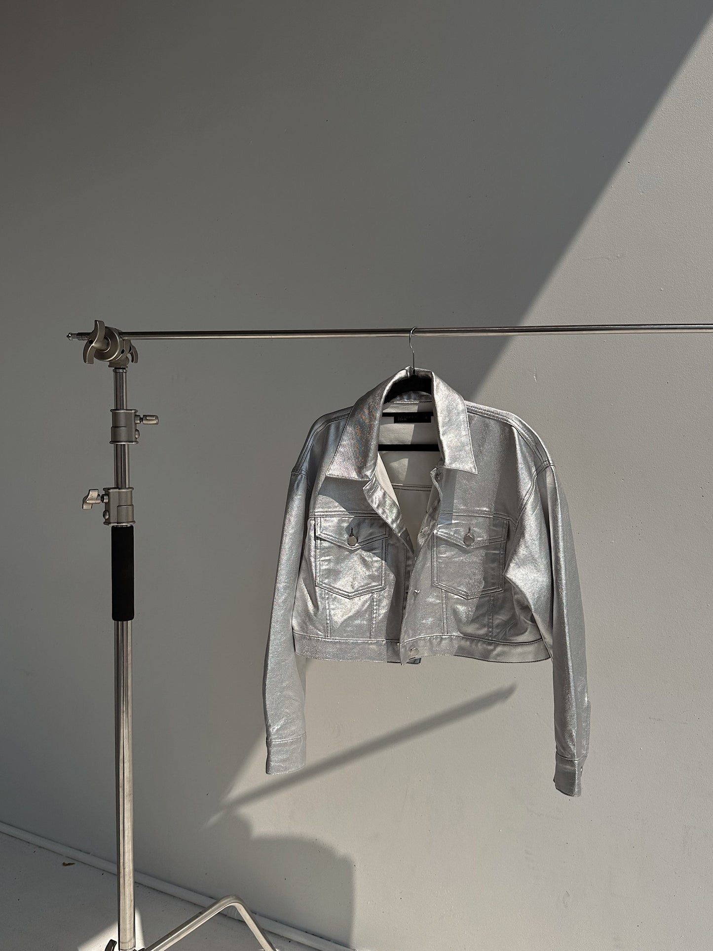 Daphne Metallic Denim Jacket