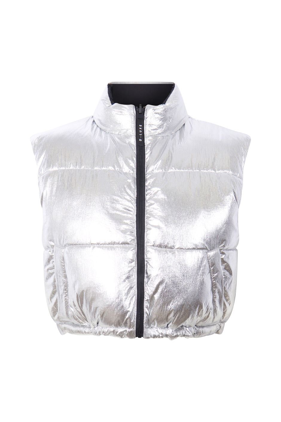 D-Luxe Cropped Puffer Vest