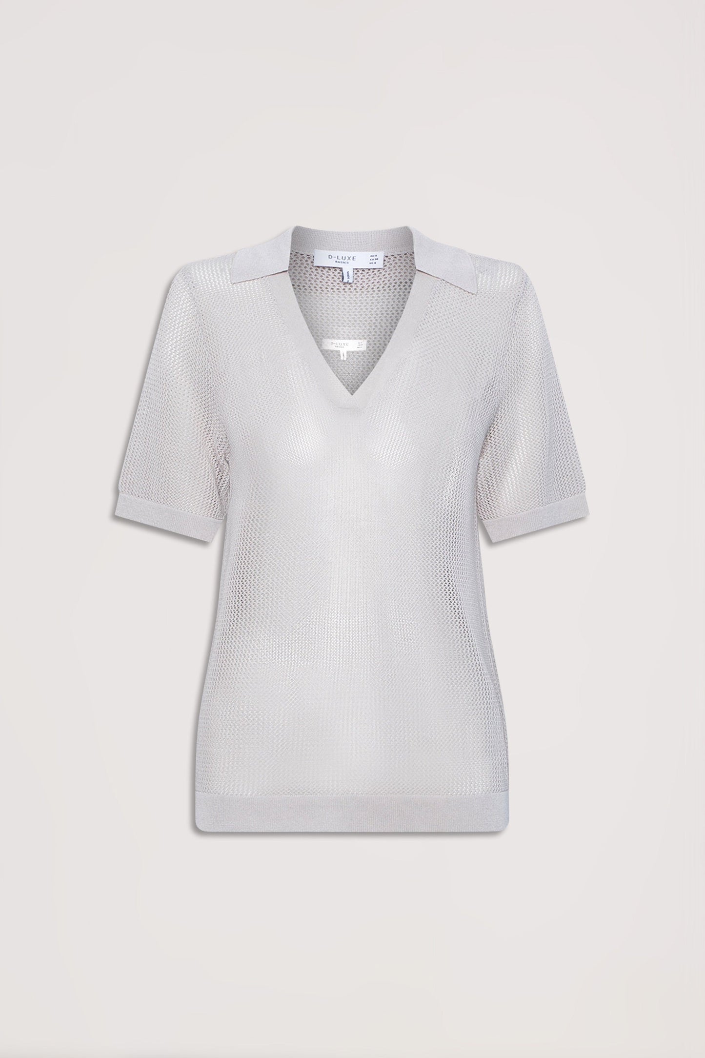 D-Luxe Polo Knit Top