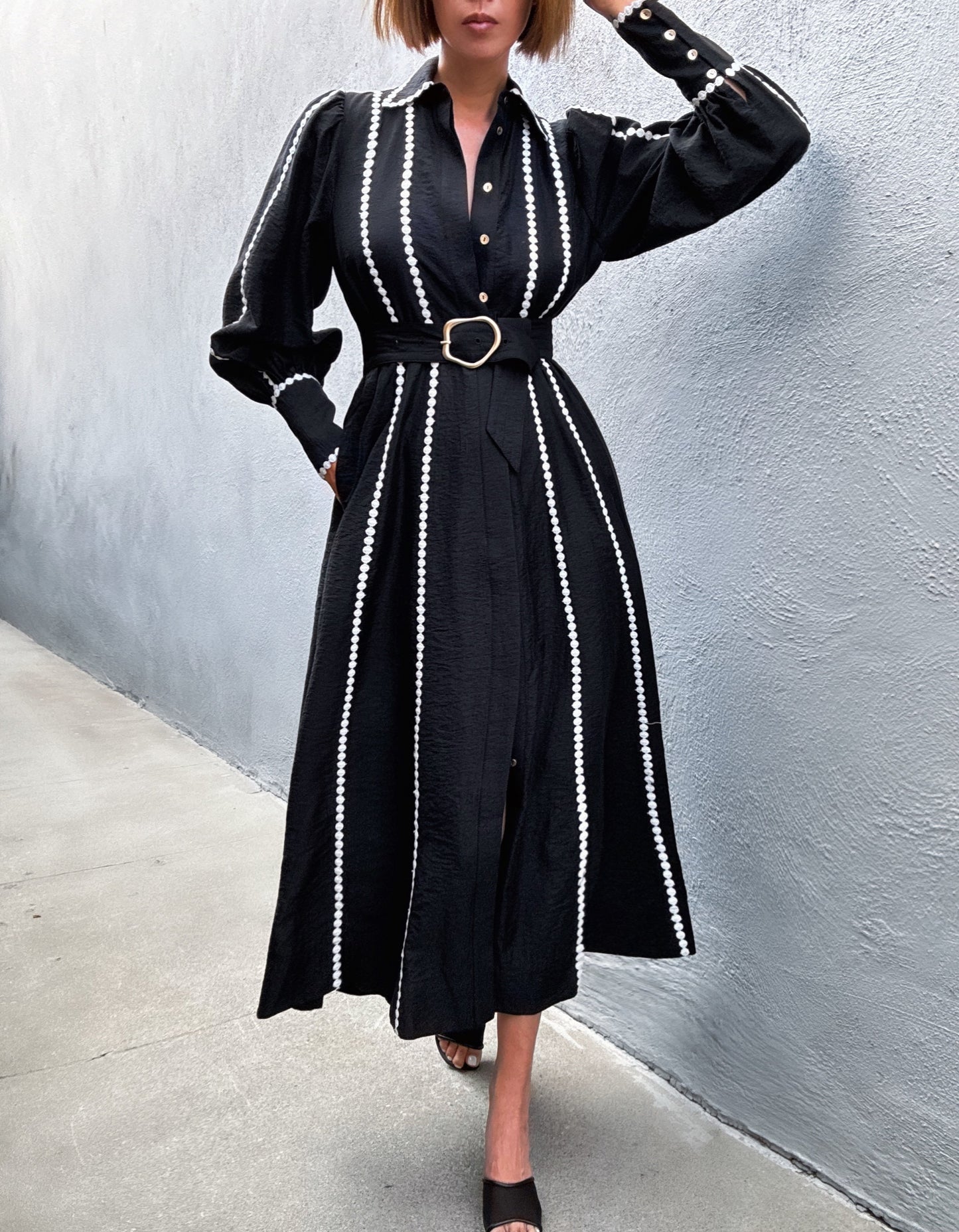 Ava Trim Detail Dress