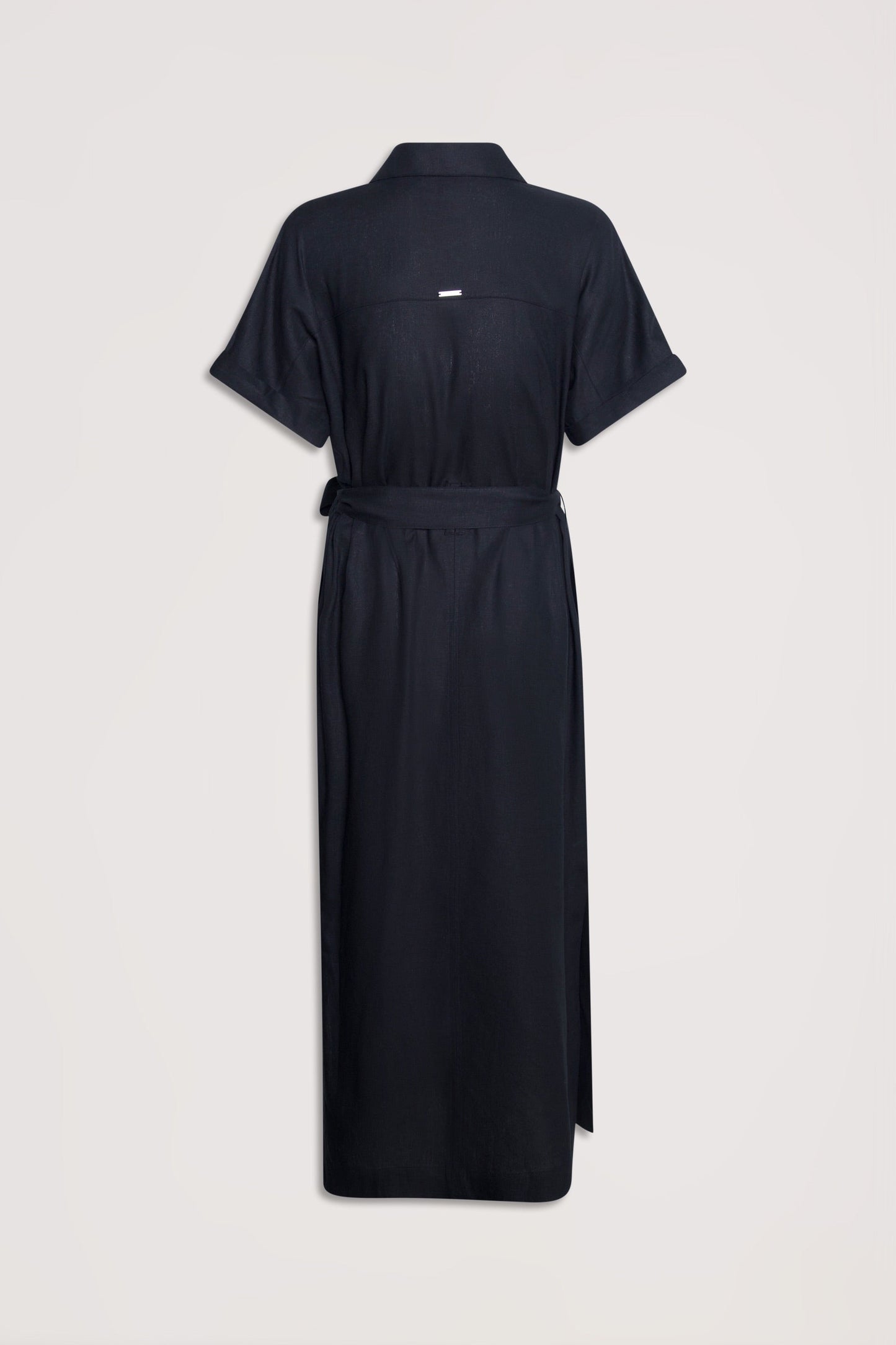 D-Luxe Linen Blend Midi Dress