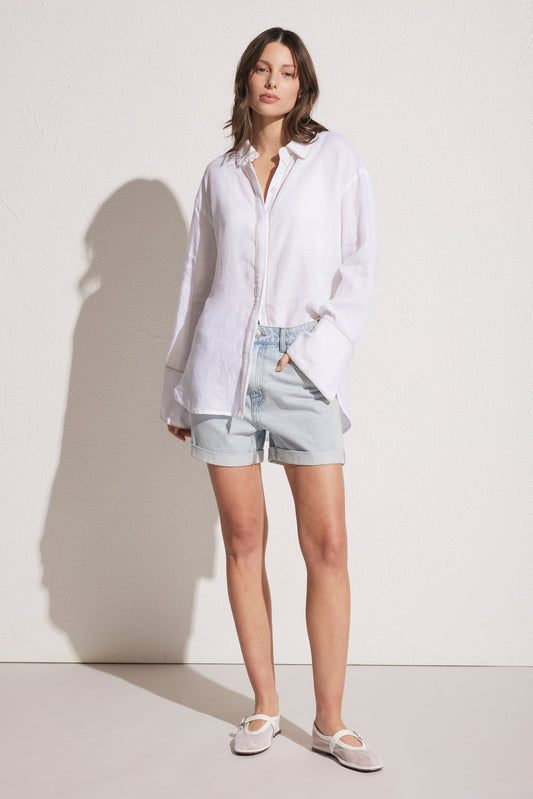 Stevie Roll Cuff Denim Short