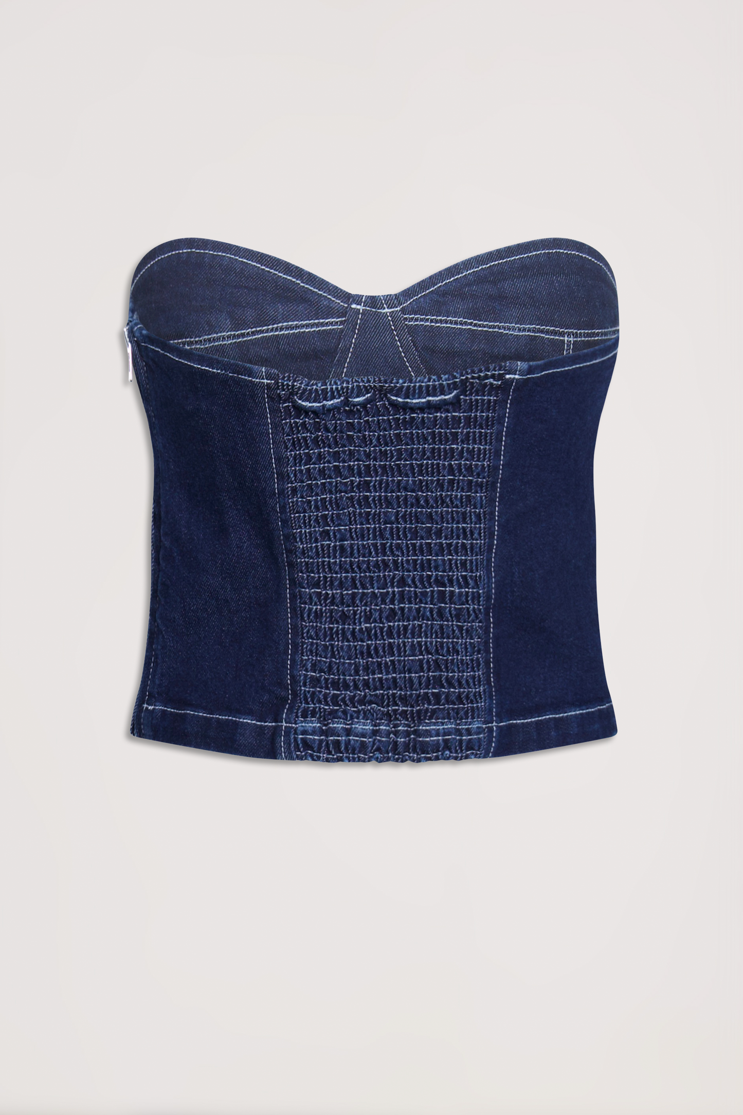 Paisley Denim Corset