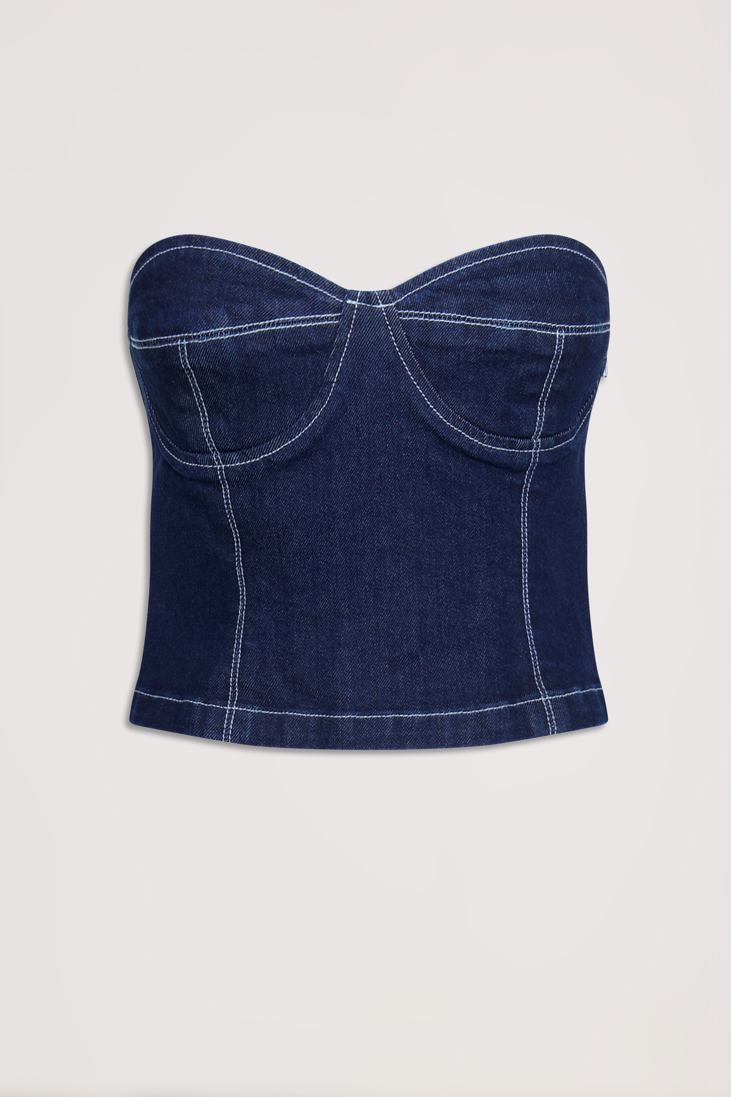 Paisley Denim Corset
