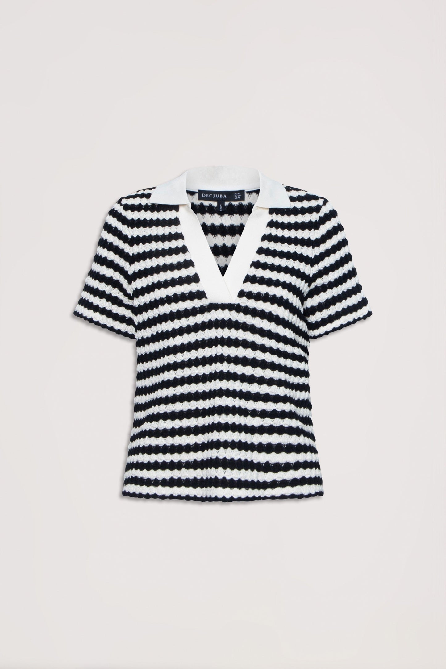 Harper Stripe Polo Tee