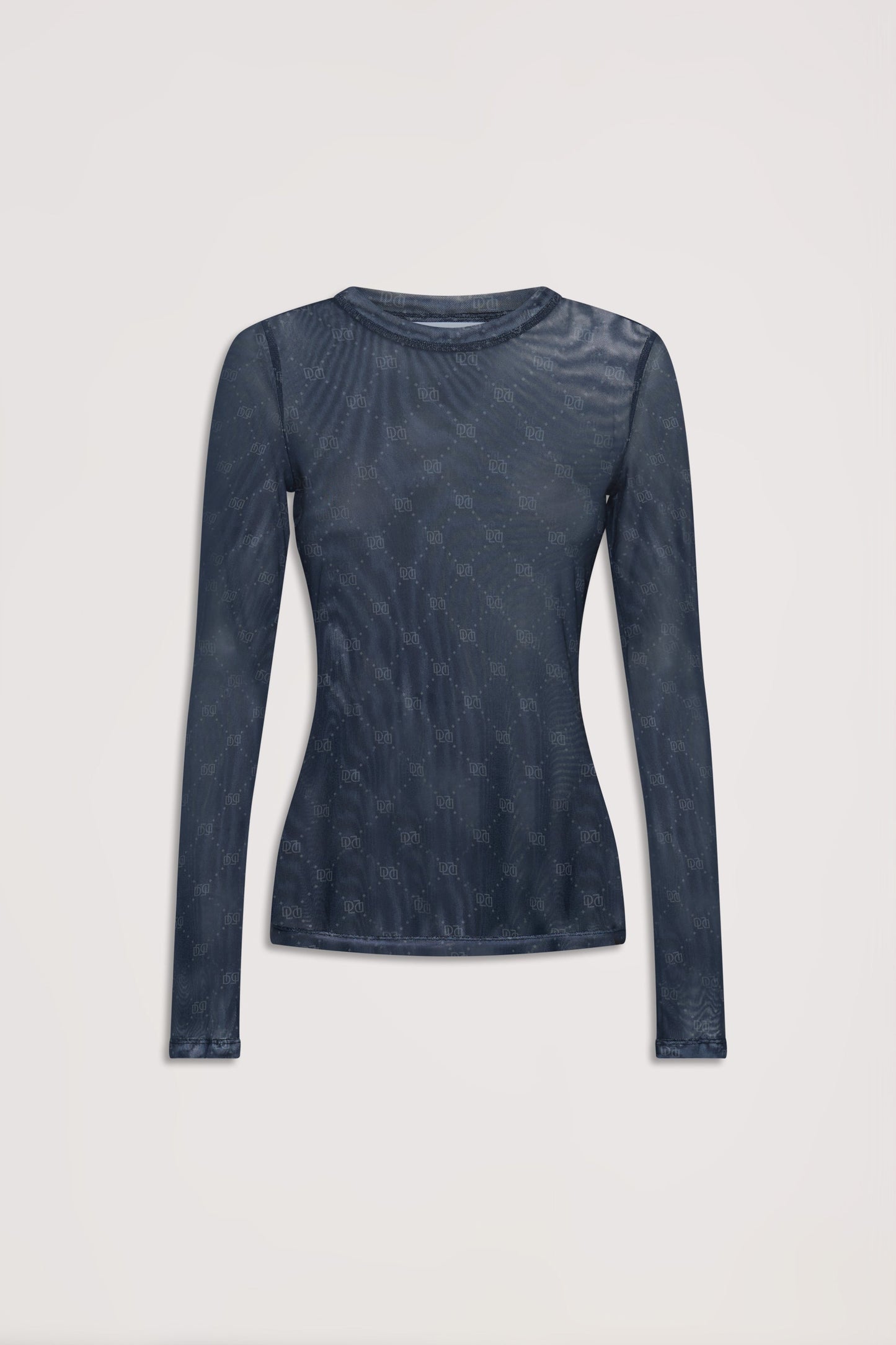 D-Luxe Monogram Mesh Top