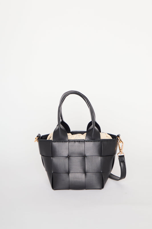 Poppy Weave Top Handle Bag
