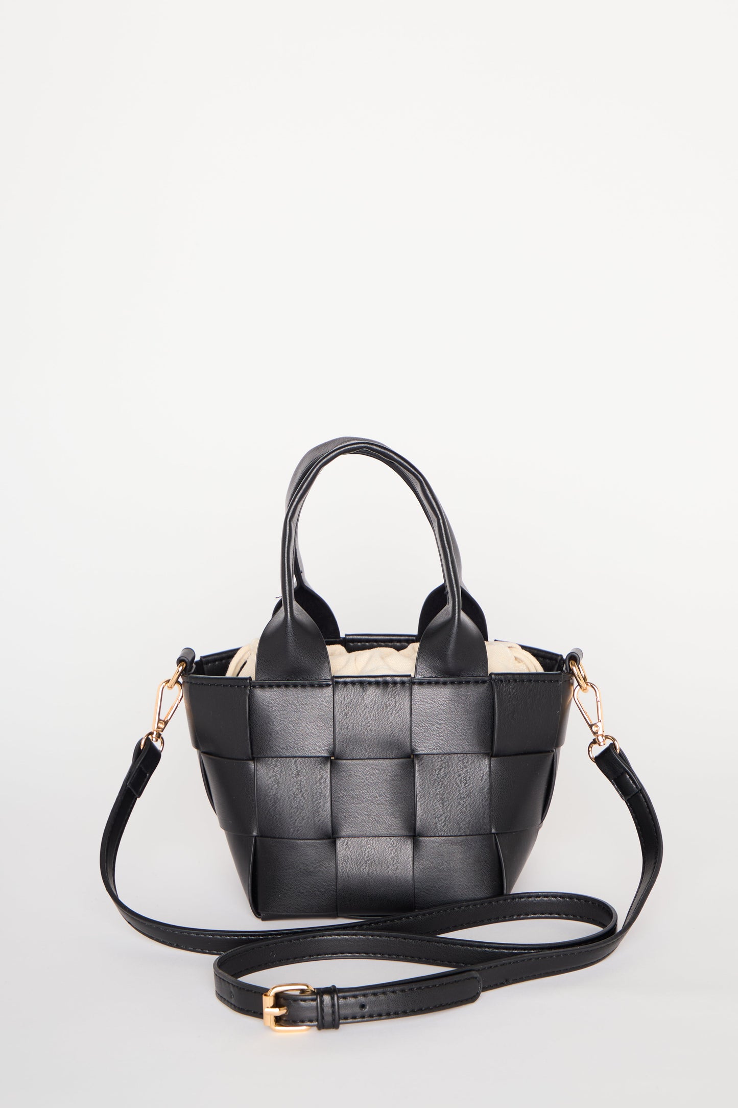 Poppy Weave Top Handle Bag