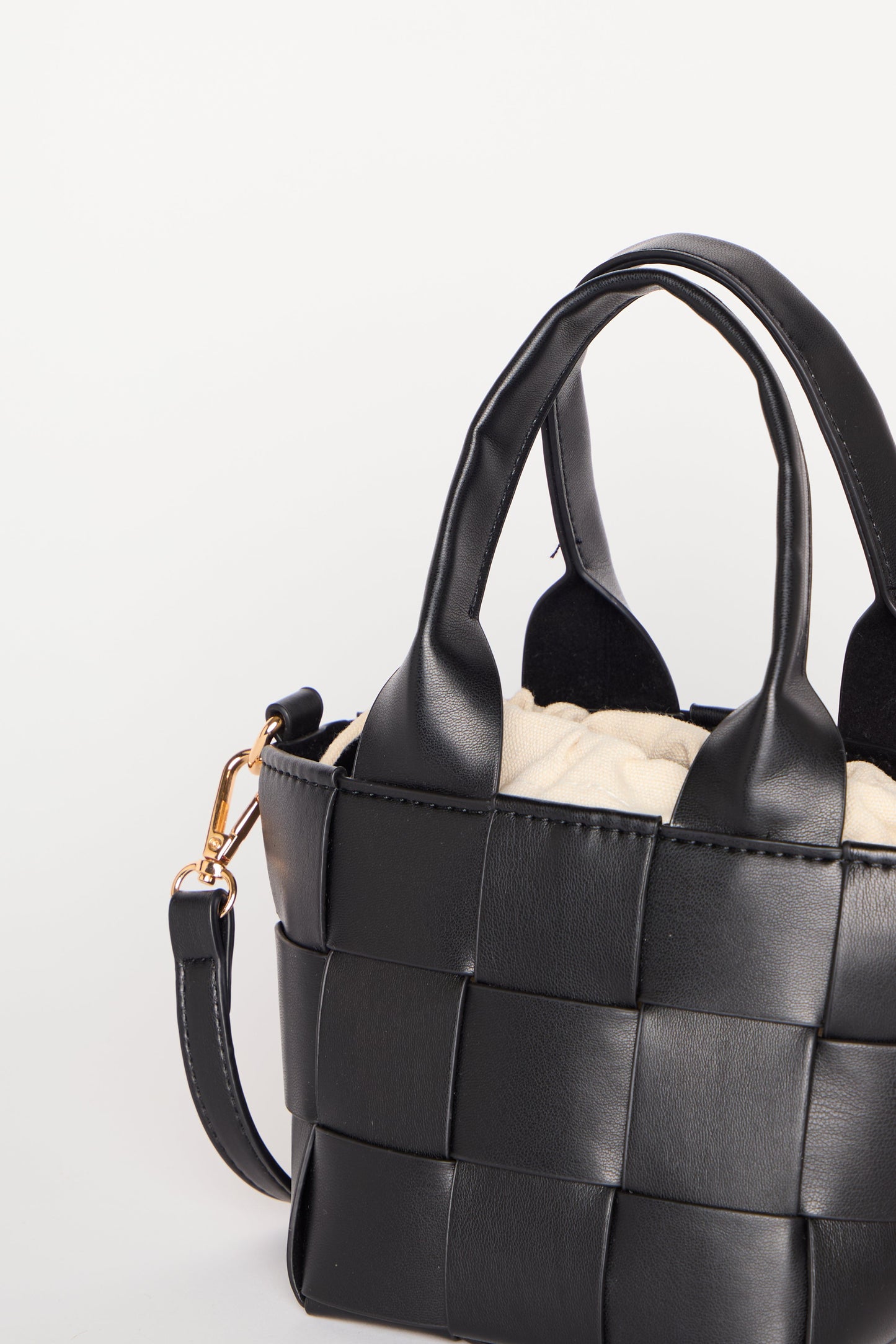 Poppy Weave Top Handle Bag