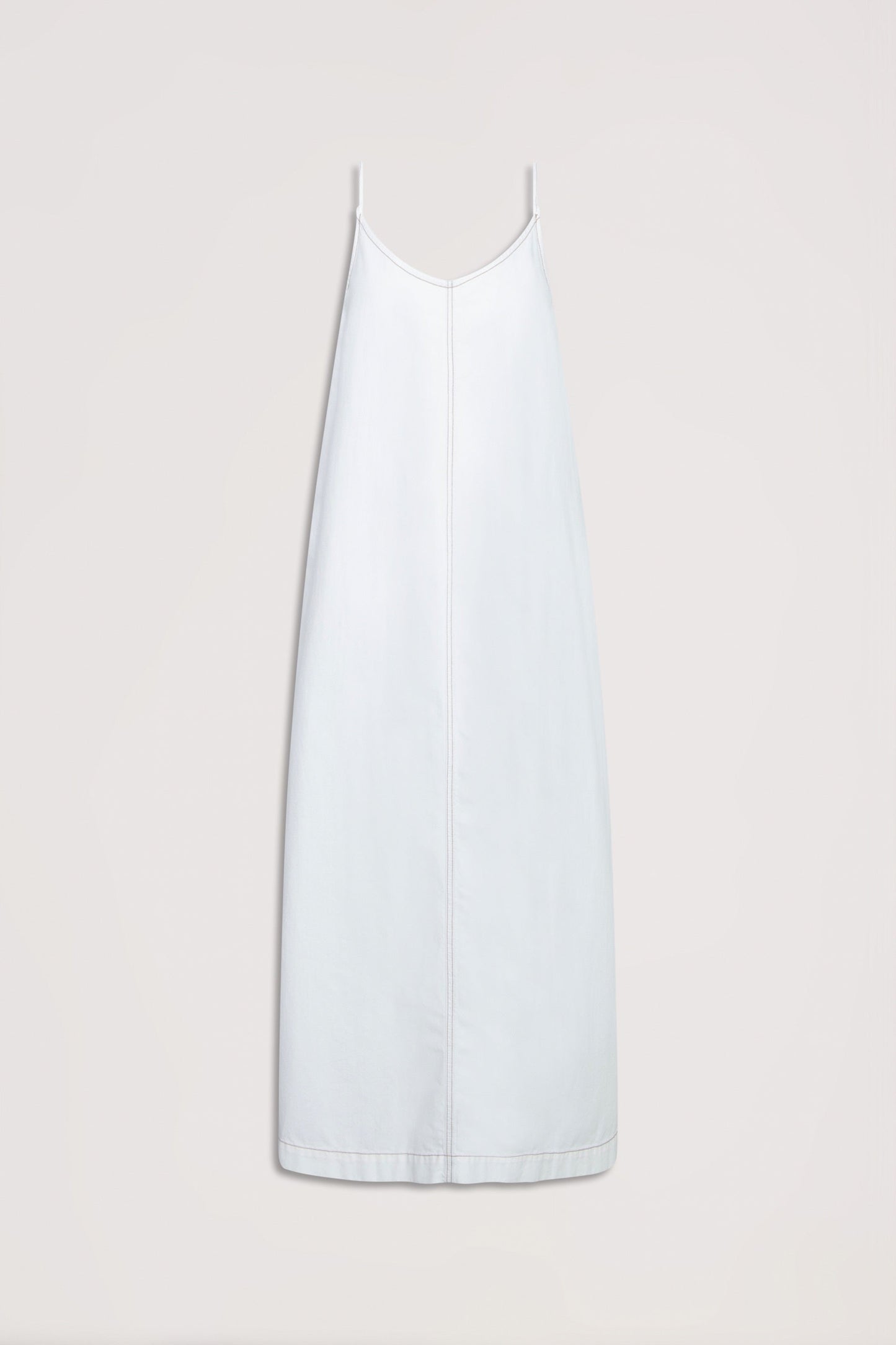 Sari V Neck Denim Maxi Dress