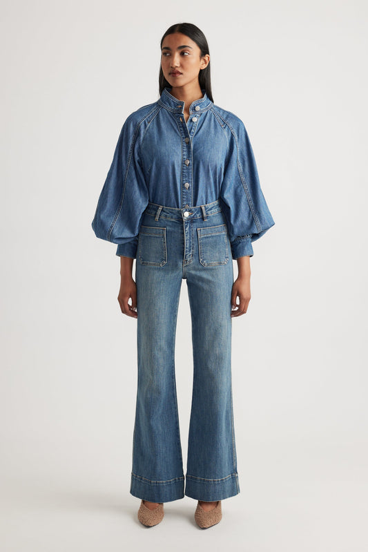 Tori High Rise Flare Jeans