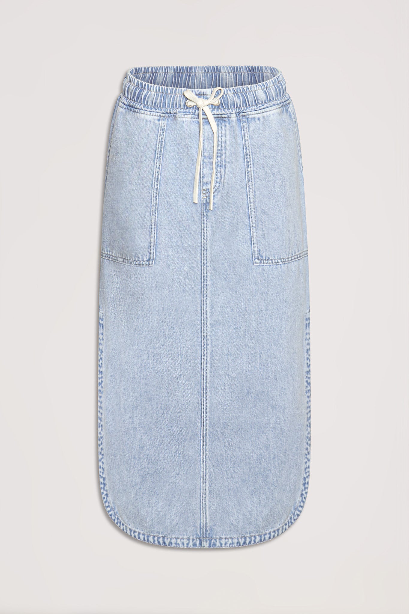 D-Luxe Denim Pull On Skirt