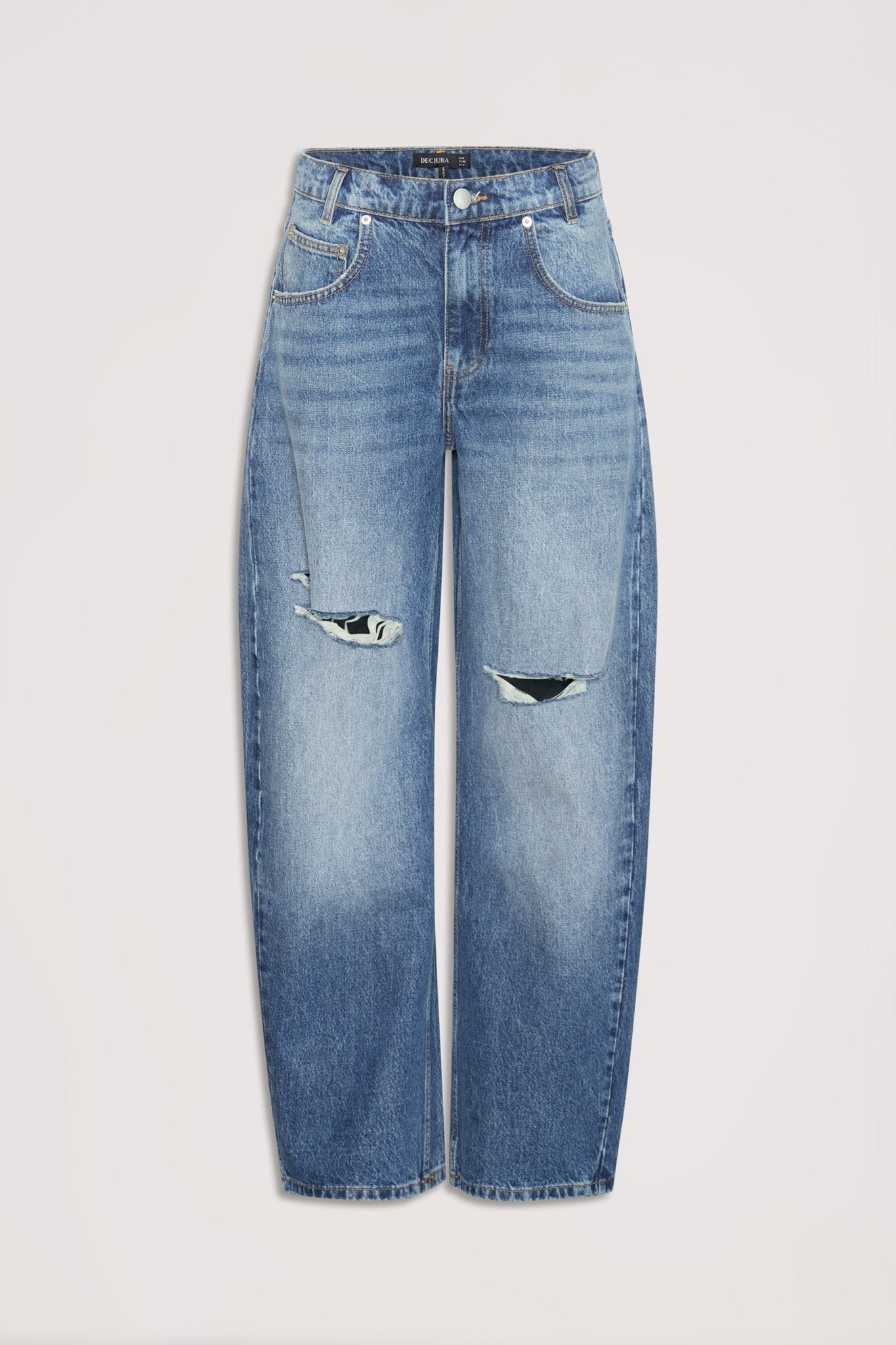 Daisy Ripped Horseshoe Jean