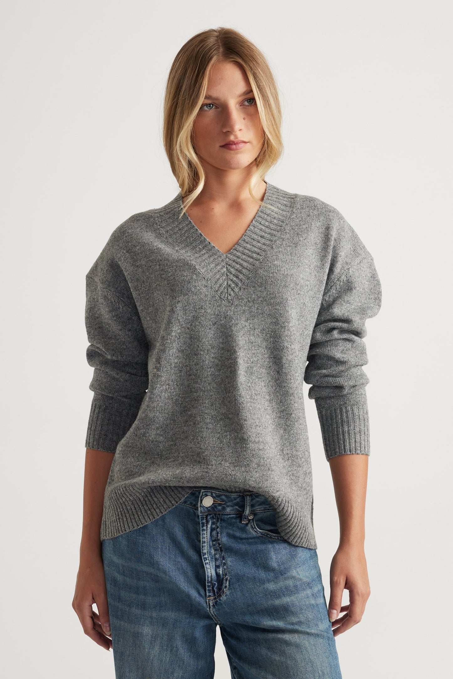 V Neck Knit Jumper