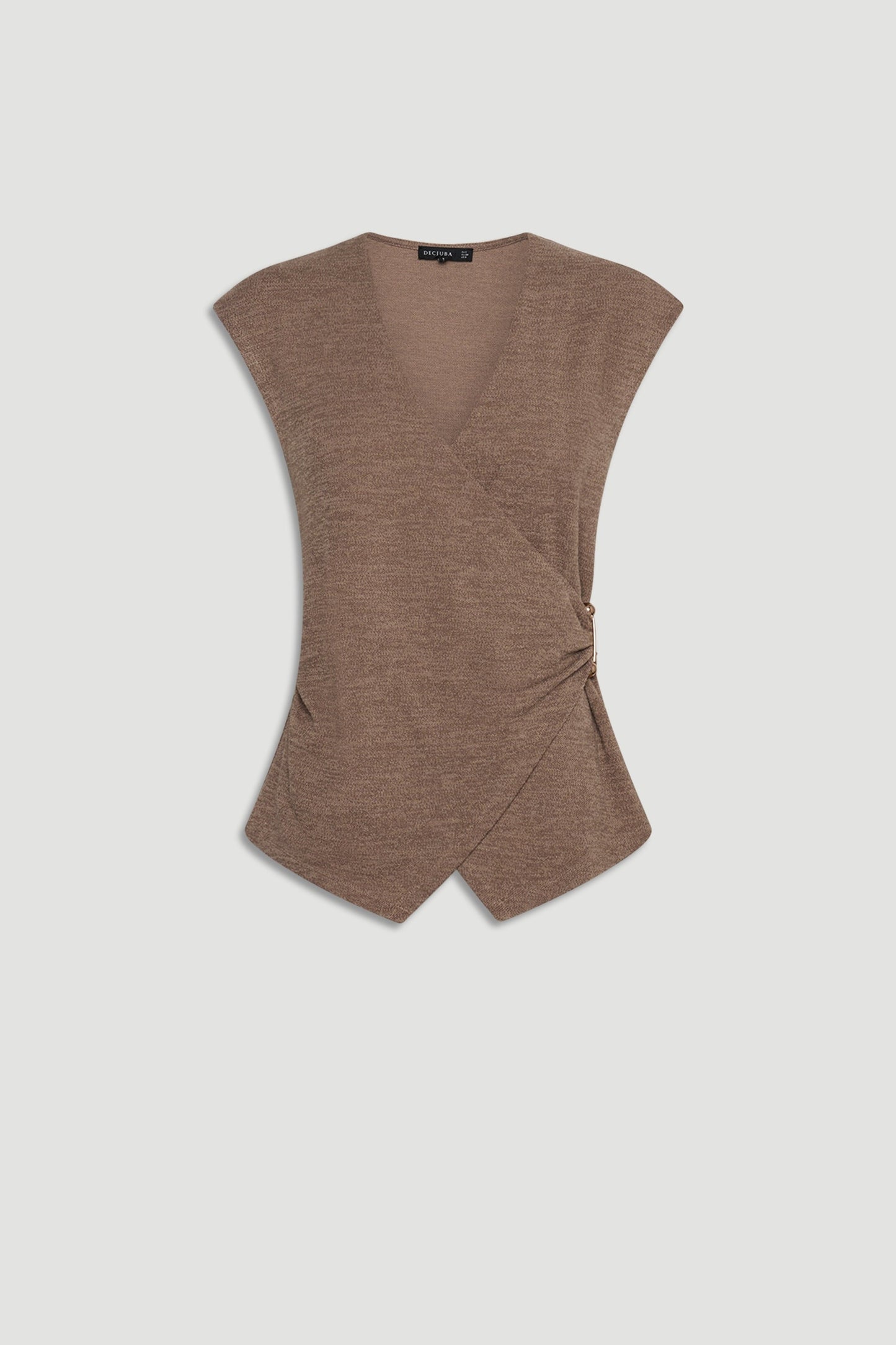 Carla Metal Detail Wrap Top