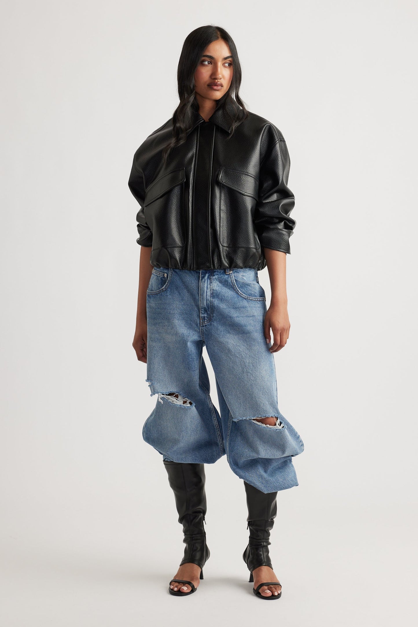 Reece Faux Leather Jacket