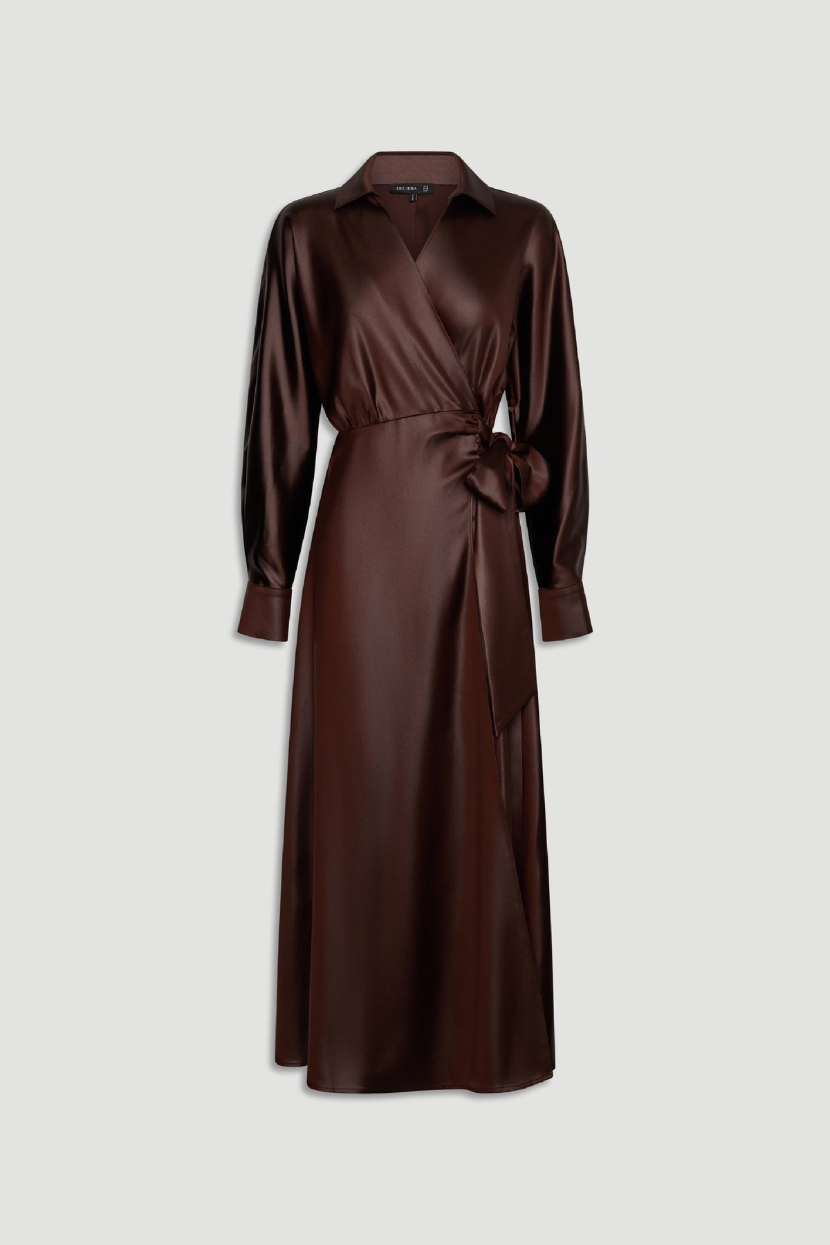 Bree Satin Wrap Maxi Dress