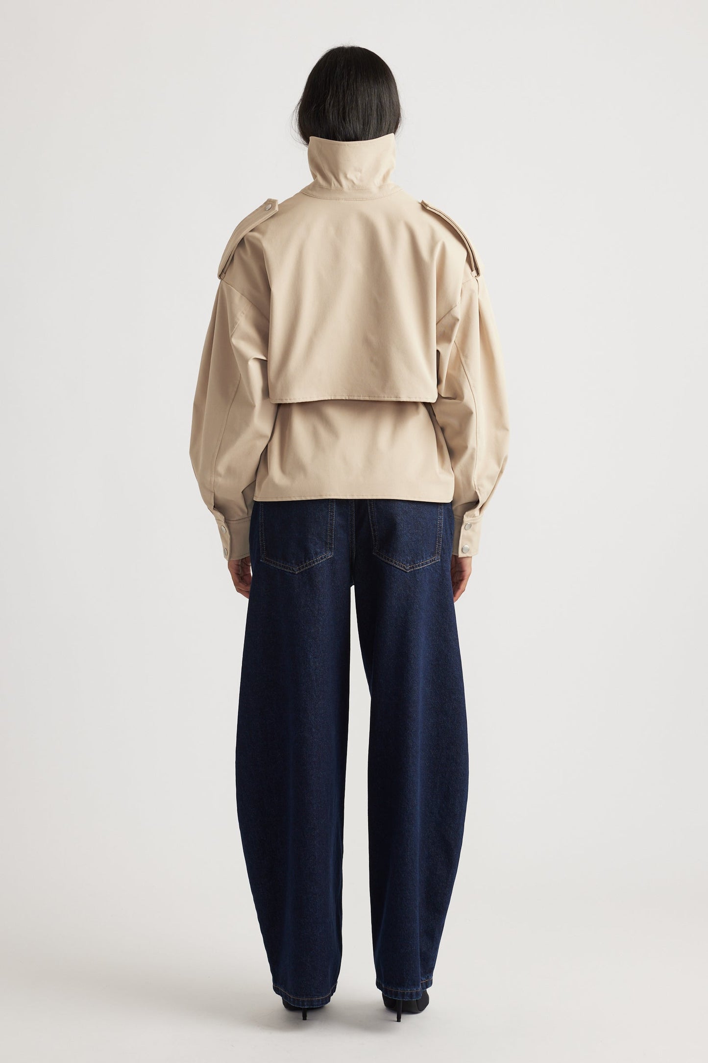 Lila Cropped Trench