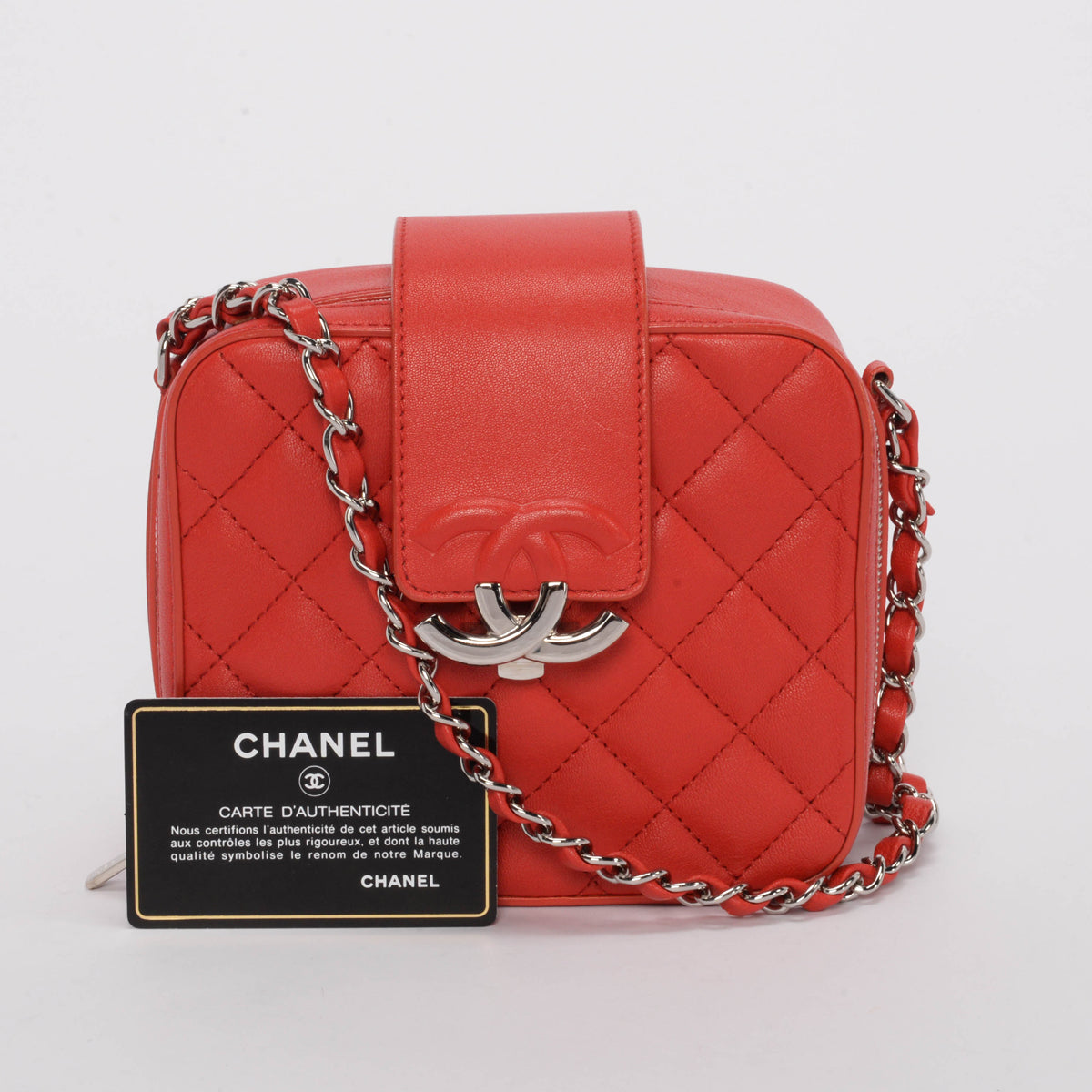 Quilted Leather CC Box Camera Bag