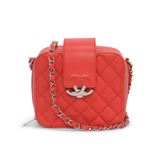 Quilted Leather CC Box Camera Bag