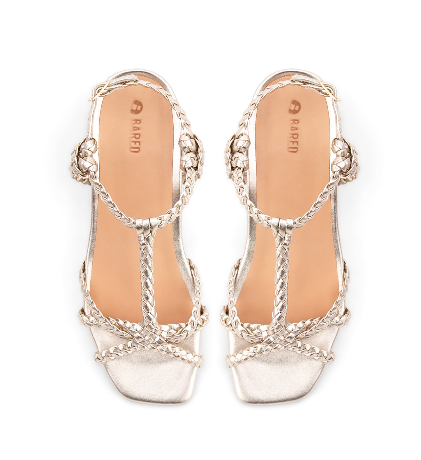 Akialoa Gold Leather Sandals