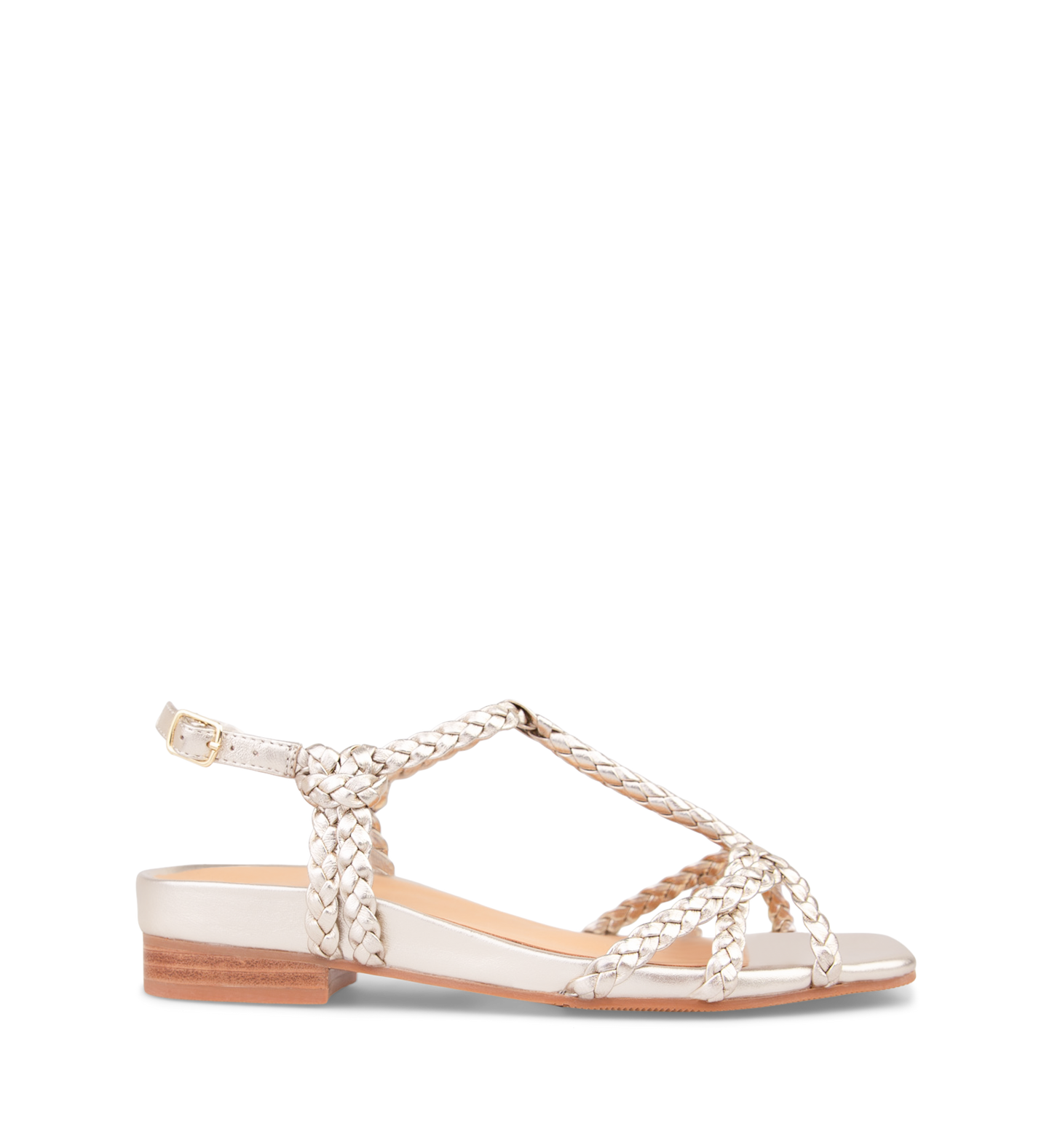 Akialoa Gold Leather Sandals