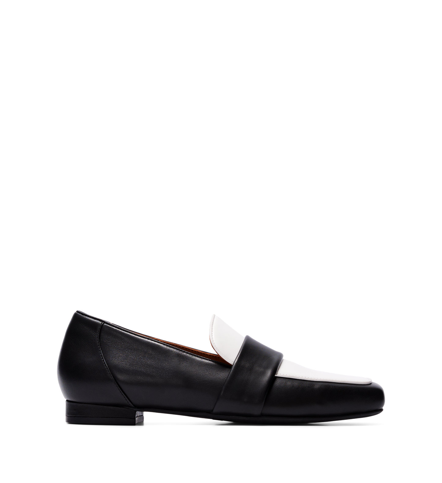 Antpipit Black & White Leather Loafers