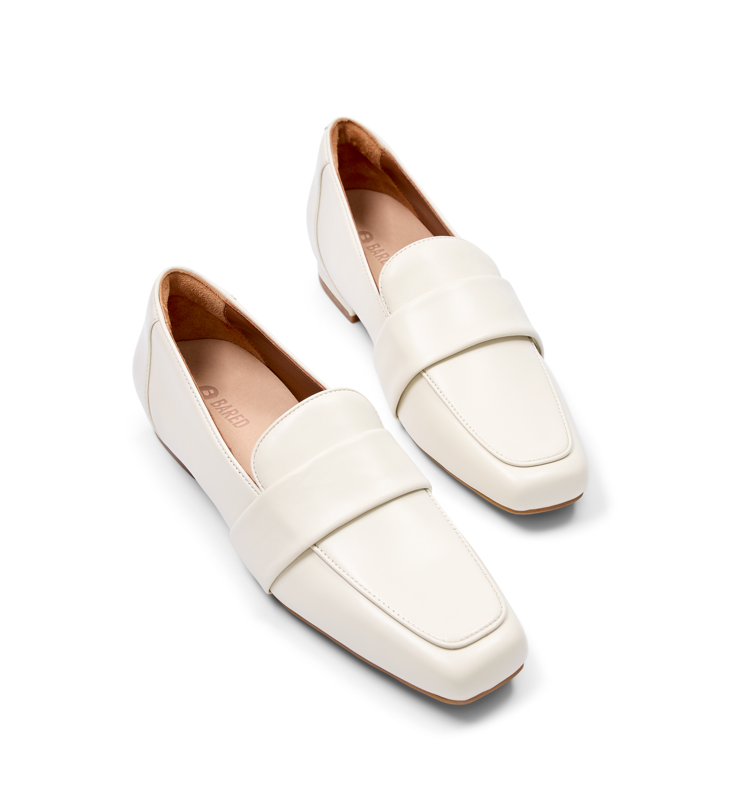 Antpipit Ecru Leather Loafers