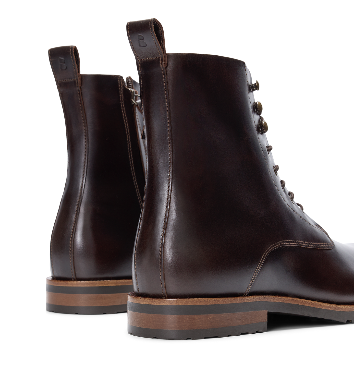 back of the bared footwear argon brown boots