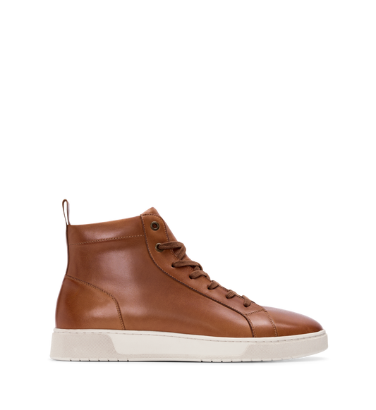Astatine Tan Leather Men's Sneakers