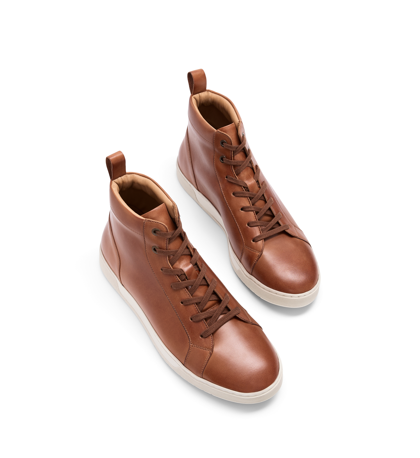 Astatine Tan Leather Men's Sneakers