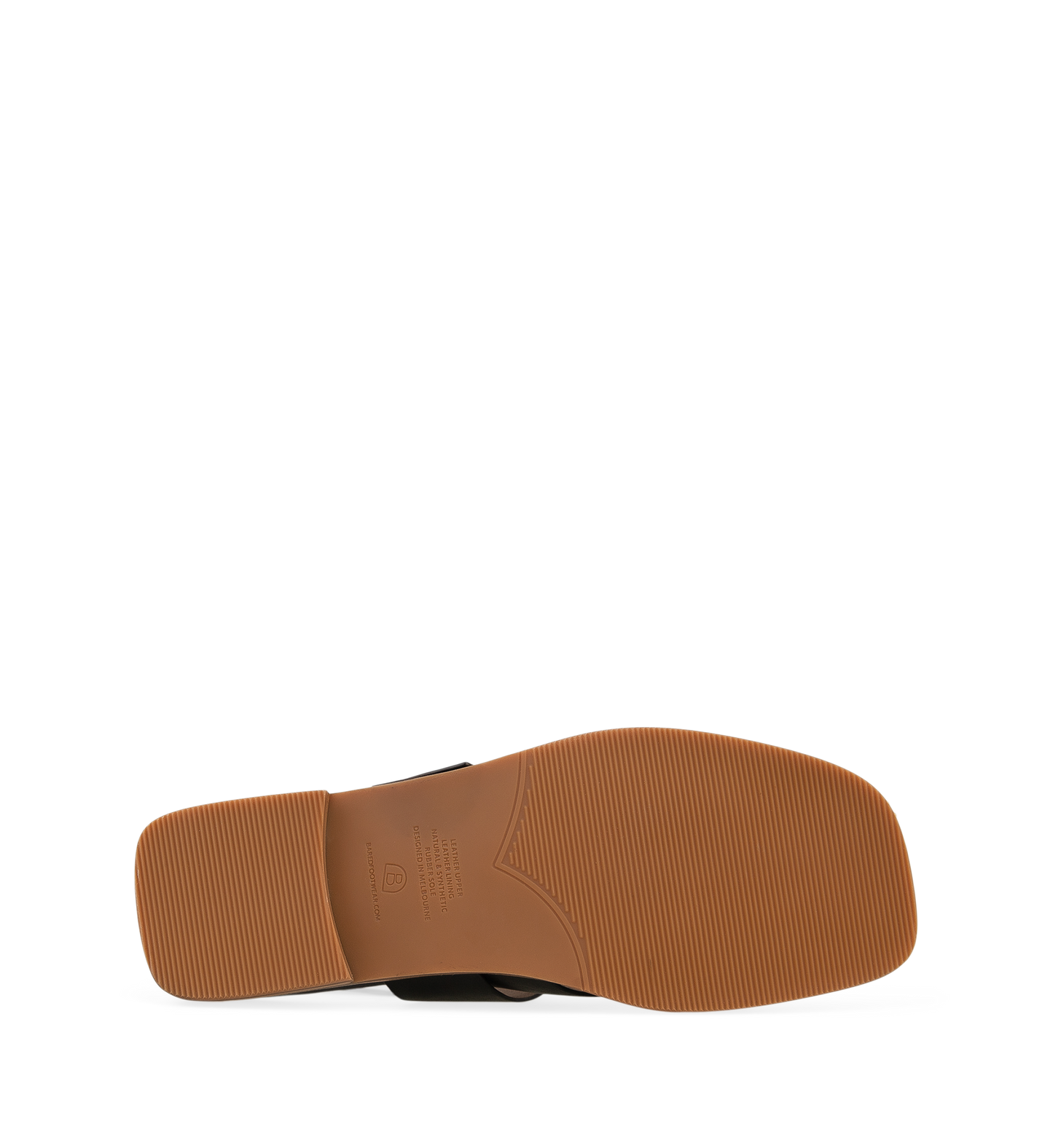 Avadavat Black Leather Flat Sandals