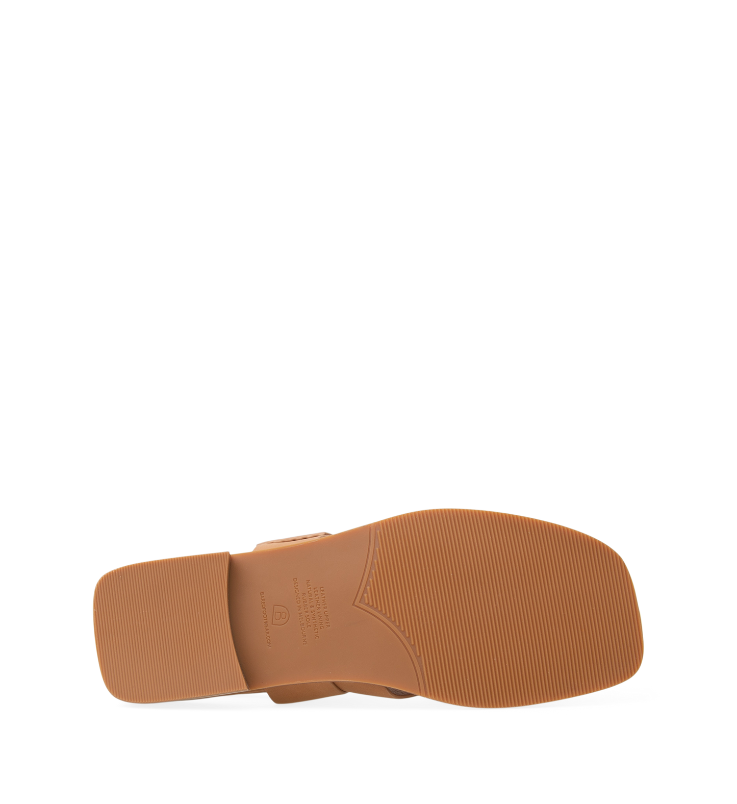 Avadavat Tan Leather Flat Sandals