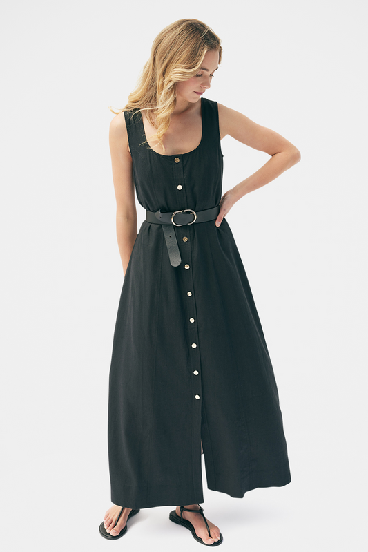 Skylar Button Maxi Dress