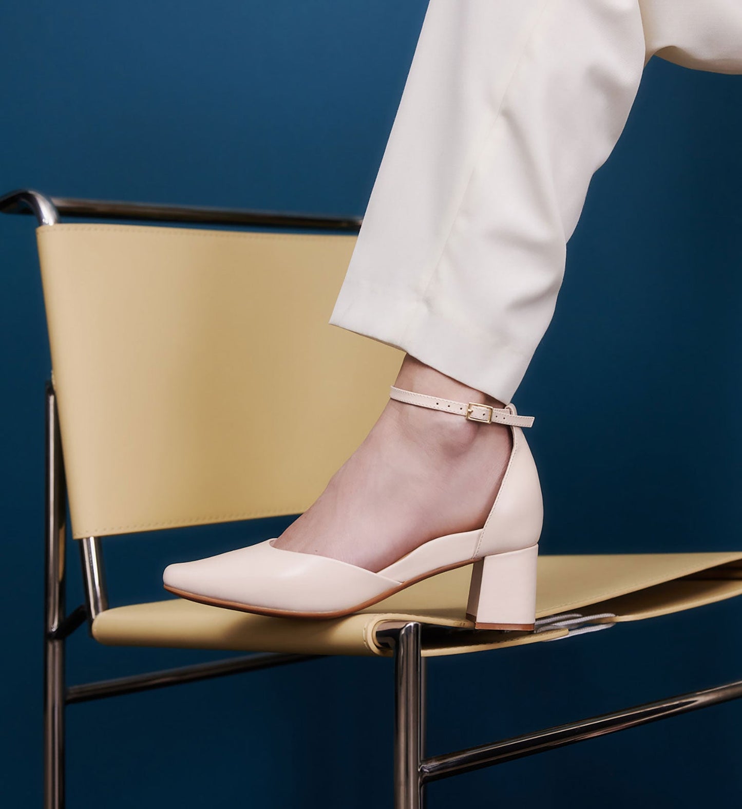 Gavilan Blush Leather Low Heels