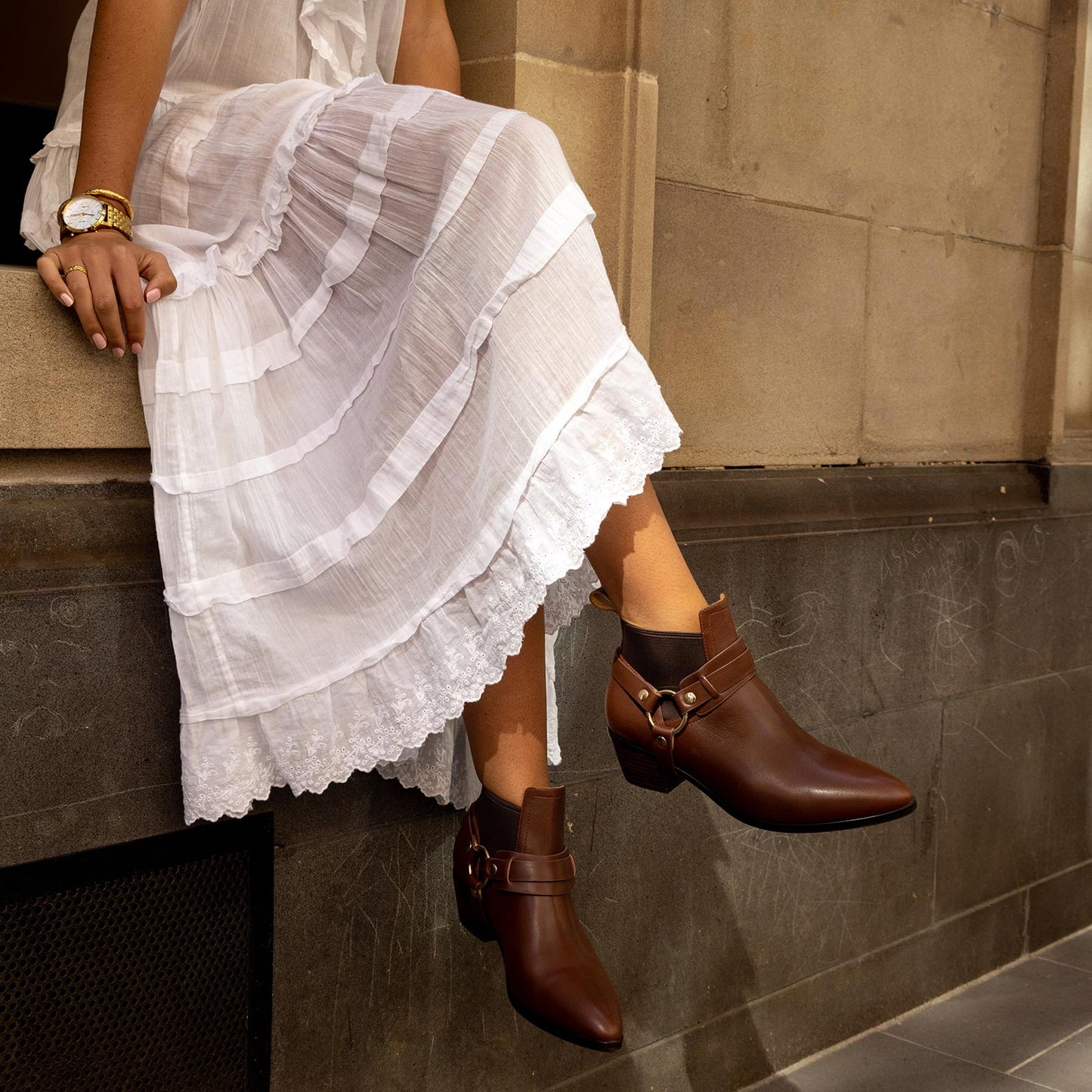 Cuckoo Redwood Leather Ankle Boots