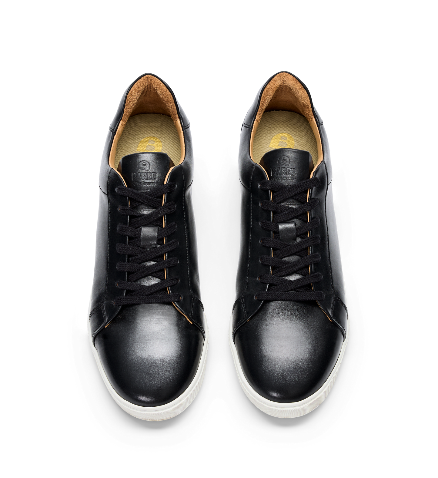 podiatrist designed mens black sneakers with black laces from Bared Footwear