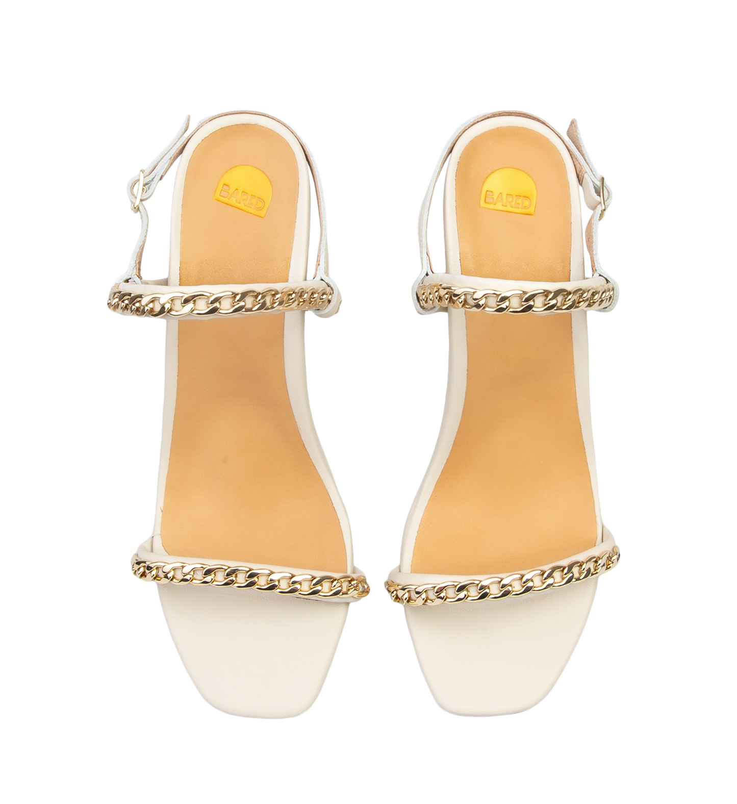 Bunting Ecru Leather High Heels